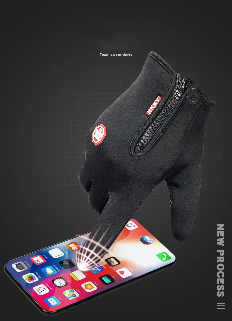 Gant hiver thermiques, imperméables et tactiles