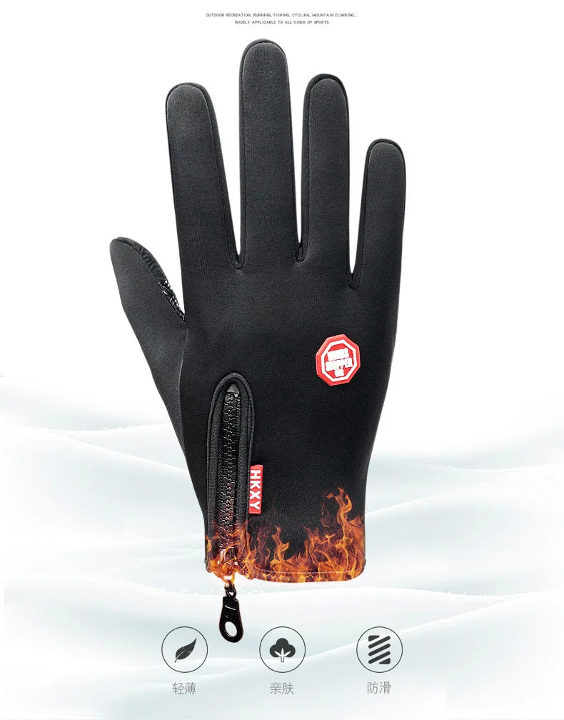 Gant hiver thermiques, imperméables et tactiles