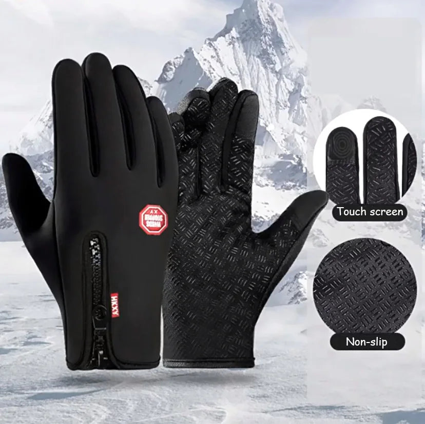 Gant hiver thermiques, imperméables et tactiles