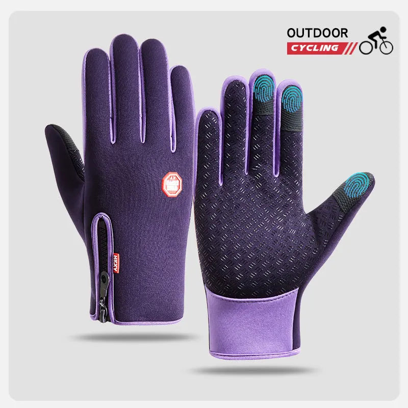 Gant hiver thermiques, imperméables et tactiles